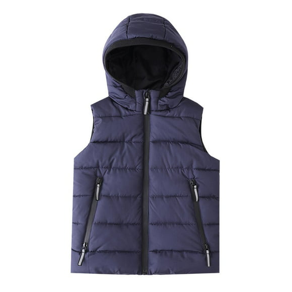 Vinesen Kids Winter Padded Vest Puffy Snap Up Unisex Baby Sleeveless Jacket 